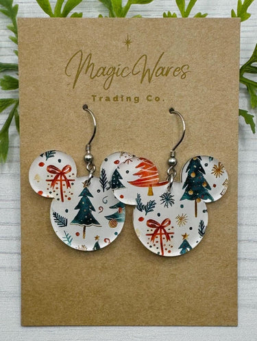 Presents and Trees Dangle Earrings (Pre-Order)